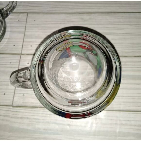 Vtg Disney Mickey & Minnie Mouse Collector Coffee Mugs Glass Cup Anchor Hocking - Picture 2 of 8